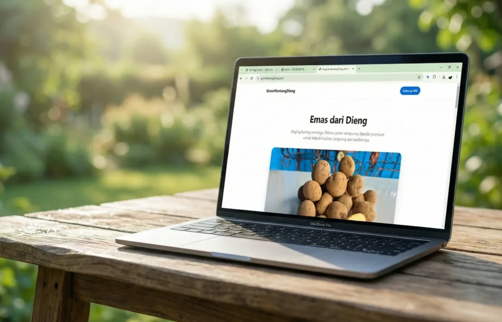 Home Portofolio website supplier grosir kentang Dieng Wonosobo yang SEO friendly dan mobile responsive